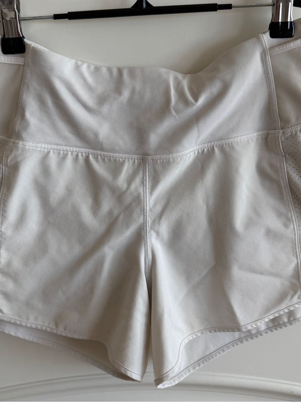 lululemon athletica White High-Rise Athletic Shorts with Perforated Sides